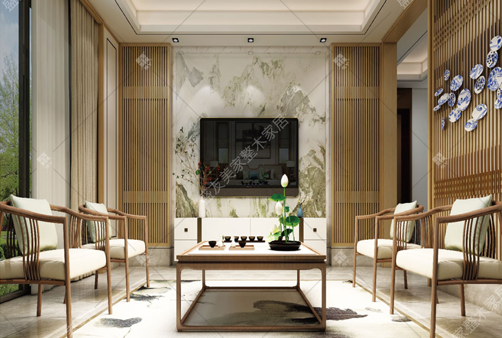 New Chinese-style series-living room