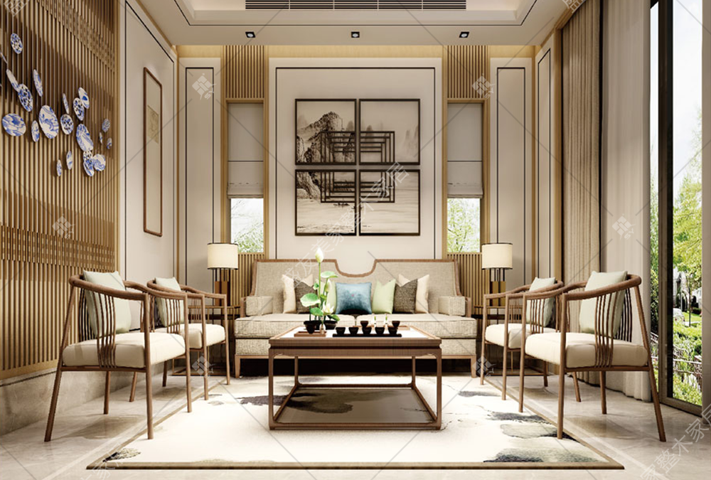 New Chinese-style series-living room