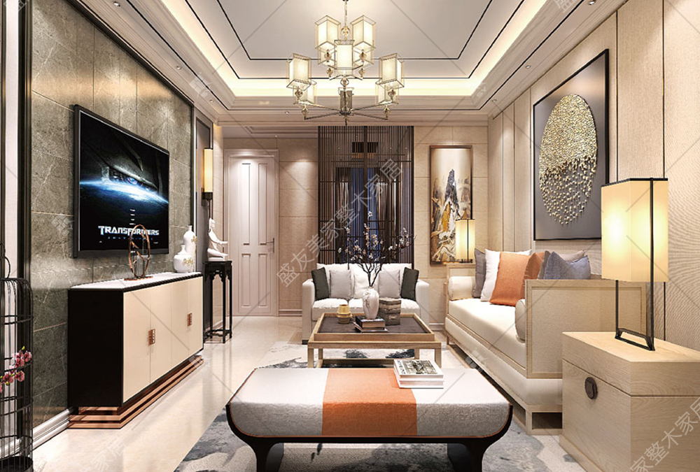 New Chinese-style series-living room